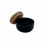 ceramic canister extra small bote cerámica extra peque almacenaje cocina saludable sin tóxicos tapa bambú healthy kitchen free of toxics bamboo cover