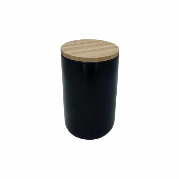 ceramic canister large bote cerámica grande almacenaje cocina saludable sin tóxicos tapa bambú healthy kitchen free of toxics bamboo cover