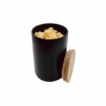 ceramic canister large bote cerámica grande almacenaje cocina saludable sin tóxicos tapa bambú healthy kitchen free of toxics bamboo cover