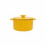 dutch oven yellow amarillo cerámica ceramic cooking nontoxic white