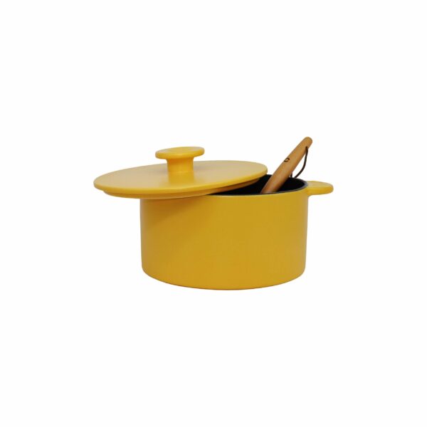 dutch oven yellow amarillo olla cocotte cover tapa cocina saludable sin tóxicos non toxic